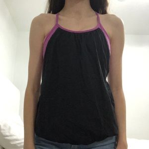 lululemon top with attached sports bra